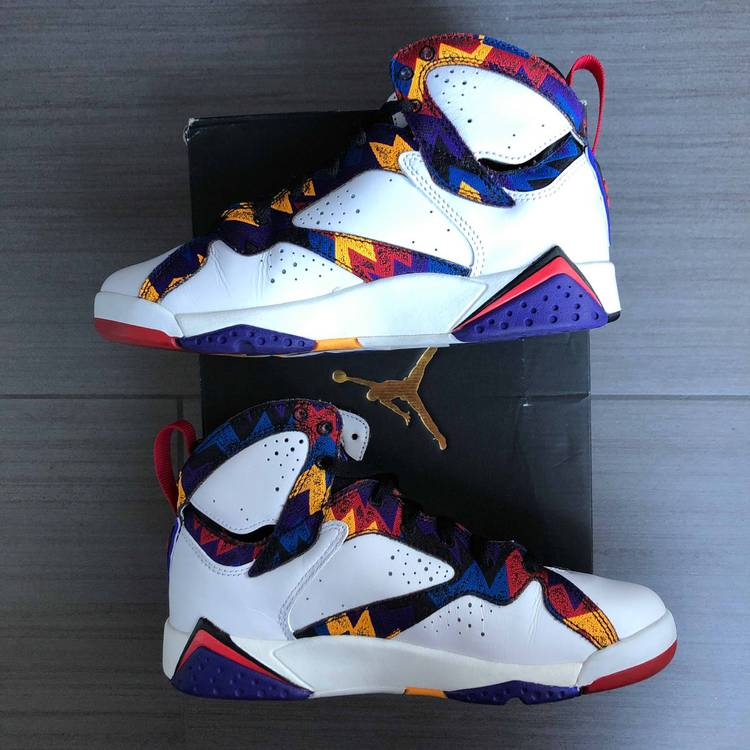 Giày Nike Air Jordan 7 Retro GS 'Sweater' 304774-142 - Ảnh 5