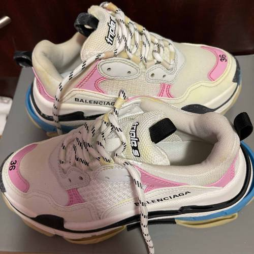 Giày Balenciaga Triple S Trainer White Pink 524039 W09OM 9054 - Ảnh 3