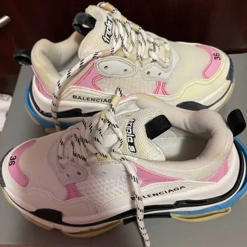 Giày Balenciaga Triple S Trainer White Pink 524039 W09OM 9054 - Ảnh 3