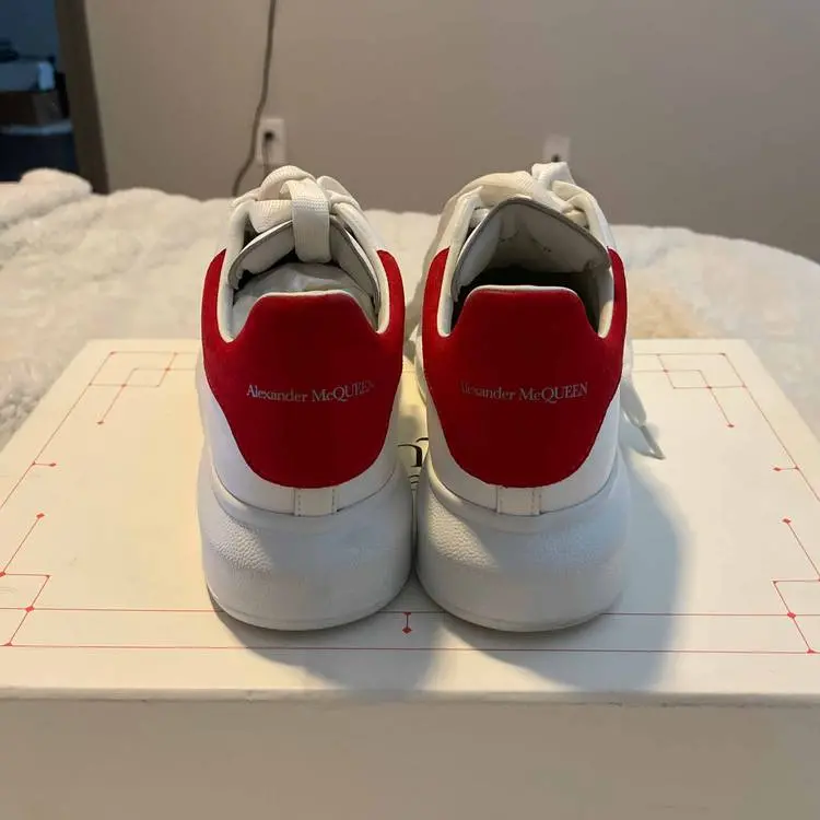 Giày Alexander McQueen Wmns Oversized Sneaker 'Lush Red' 553770-WHGP7-9676 - Ảnh 4