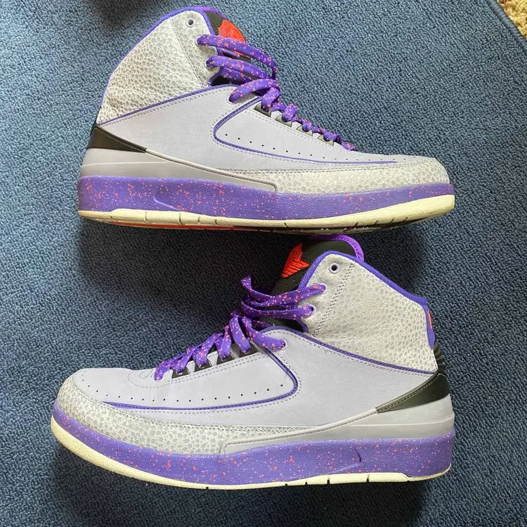 Giày Nike Air Jordan 2 Retro 'Iron Purple' 385475-553 - Ảnh 6