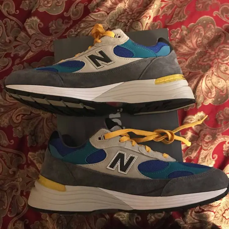 Giày New Balance Billy's x 992 Made in USA 'Grey Blue Teal' M992RR - Ảnh 4