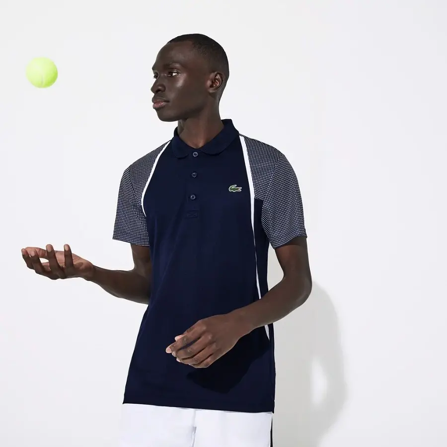 Alternative view of Áo Lacoste Polo SPORT Mesh Sleeved Tennis Navy DH4776-51-R26
