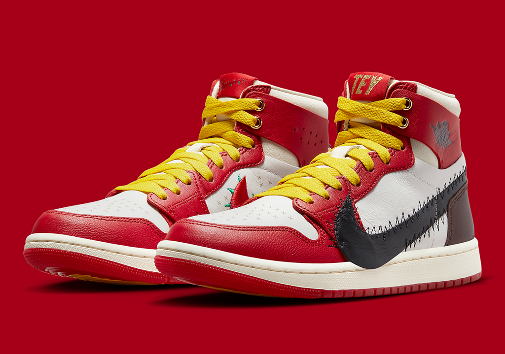 Giày Nike Teyana Taylor x Air Jordan 1 Zoom CMFT 2 'A Rose From Harlem' FJ0604-601 - Ảnh 4
