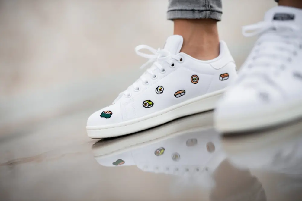 Giày Adidas Stan Smith Youth Sushi 'Cloud White' EF5469 - Ảnh 4