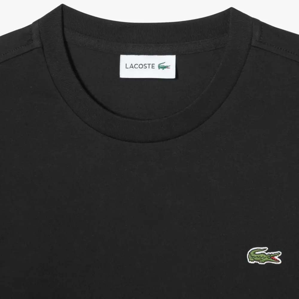 Alternative view of Áo Lacoste Long Sleeve Solid Stripe T-Shirt 'Black' TH018E-53G-031