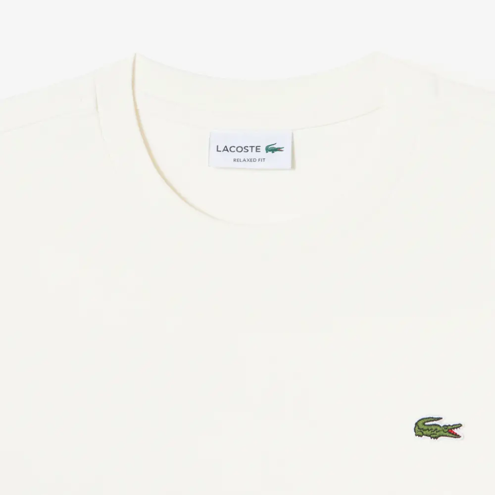 Alternative view of Áo Lacoste Overfit Milano Solid T-Shirt 'Cream' TH442E-53G-XFJ