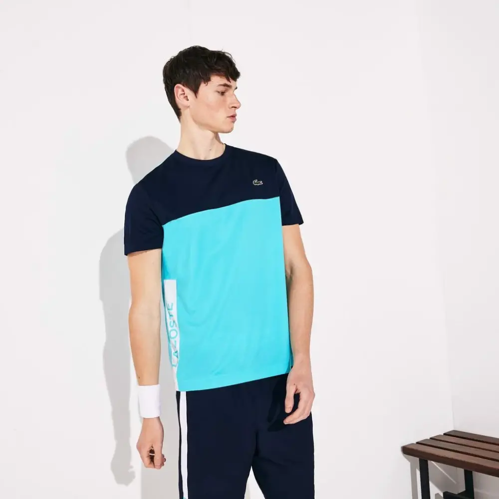 Áo Lacoste Tee SPORT Perfomance Turquoise 2020 TH4856-51-2YE - Ảnh 4