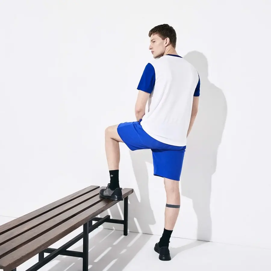 Áo Lacoste Tee SPORT Perfomance Blue W 2020 TH4856-51-PUW - Ảnh 3