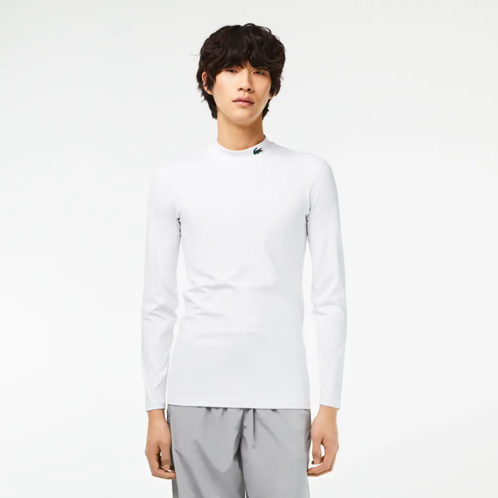 Alternative view of Áo Lacoste Sports Tight Fit Long Sleeve T-Shirt 'White' TH5204-53G-001