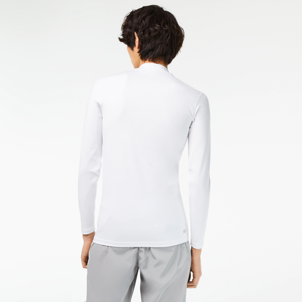 Áo Lacoste Sports Tight Fit Long Sleeve T-Shirt 'White' TH5204-53G-001 - Ảnh 3