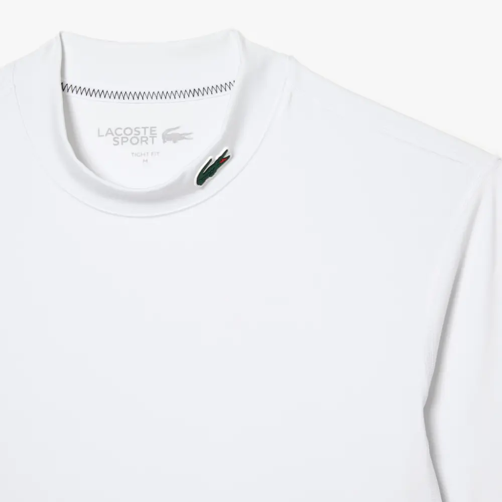 Áo Lacoste Sports Tight Fit Long Sleeve T-Shirt 'White' TH5204-53G-001 - Ảnh 5