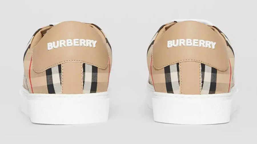 Giày Burberry Vintage Check Leather Beige 80388661 - Ảnh 5