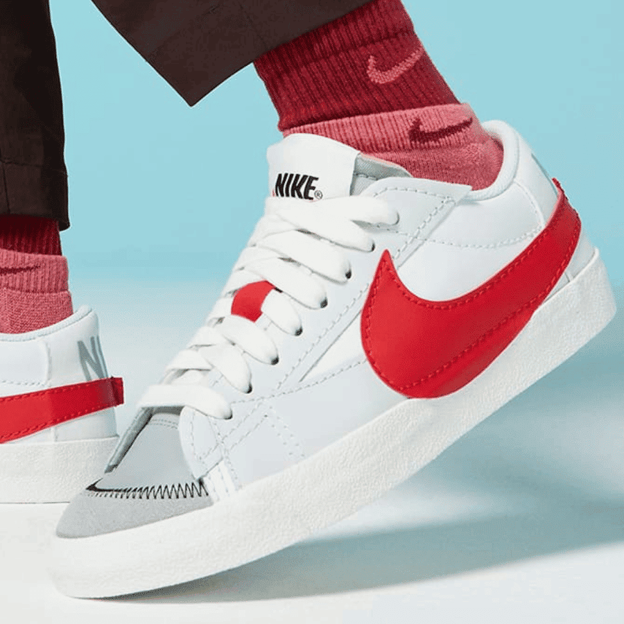 Giày Nike Blazer Low ’77 Jumbo ‘Grey Red’ DQ8769-100 - Ảnh 2