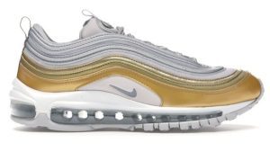 Giày Nike Air Max 97 Vast 'Grey Metallic Gold' (W) AQ4137-001