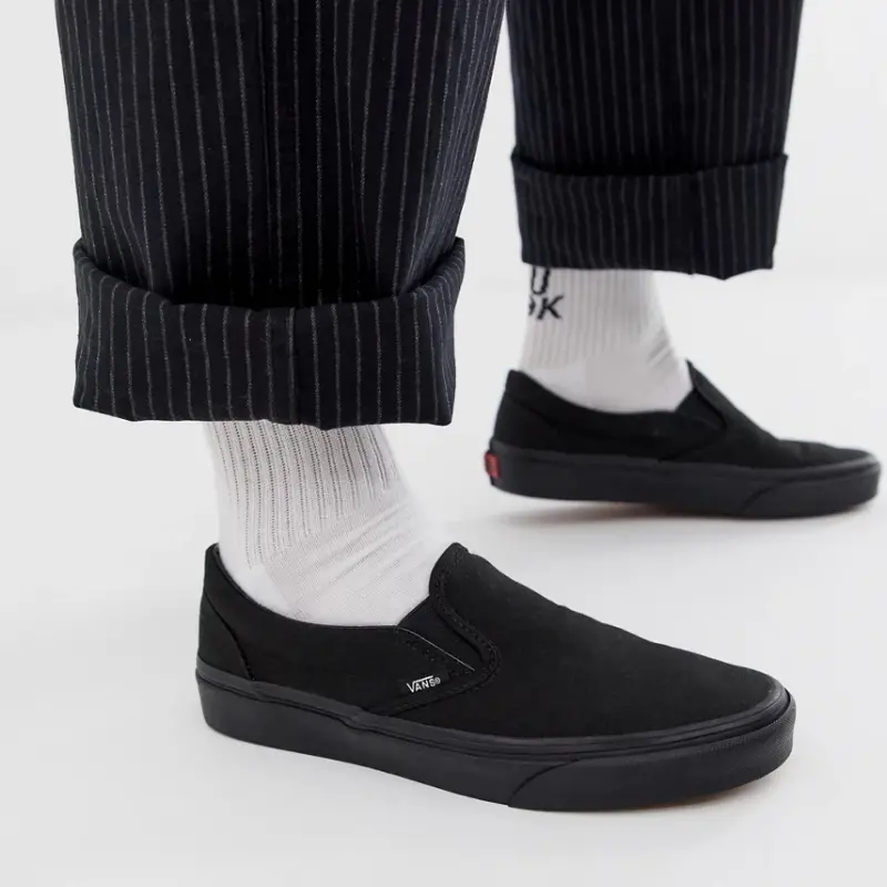 Alternative view of Giày Vans Classic Slip-On 'All Black' VN000EYEBKA