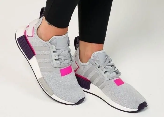 Giày Adidas NMD R1 Grey Two Shock Pink BD8006 - Ảnh 4