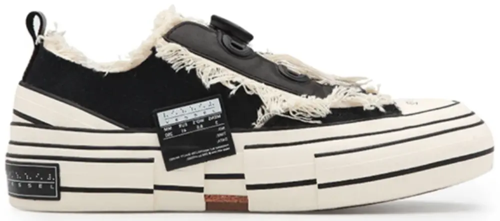 Giày XVESSEL G.O.P. Lows for Yohji Yamamoto O.G. Black HN-E15-056-1