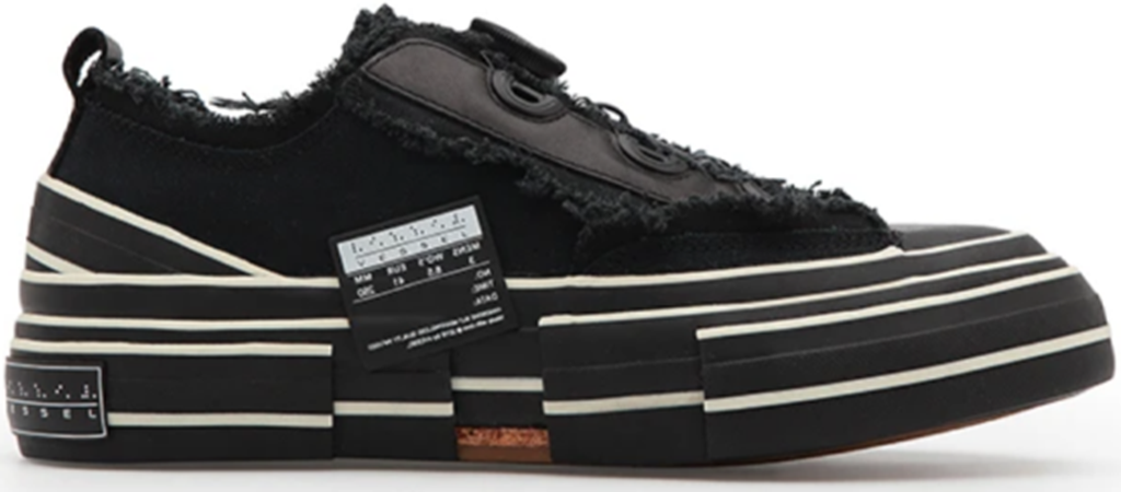 Giày XVESSEL G.O.P. Lows for Yohji Yamamoto All Black