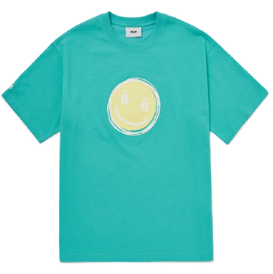 Áo MLB Smile LA Dodgers ‘Mint’ 3ATSL9023-07MTS