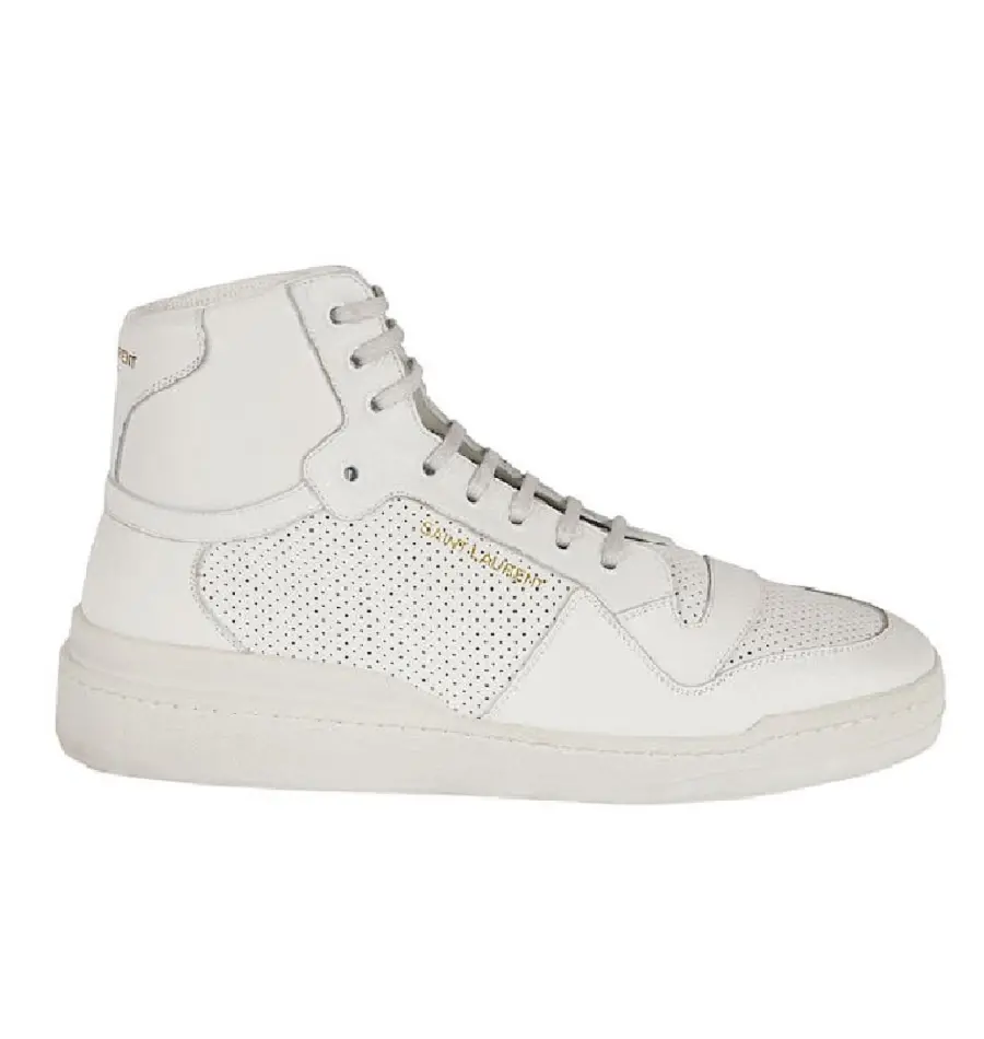 Giày Saint Laurent SL24 Mid Top Sneaker Optic White 61061804LB09030