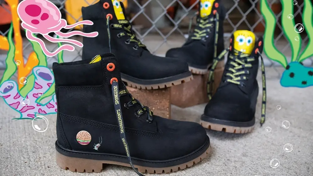 Alternative view of Giày Timberland SpongeBob SquarePants x 6 Inch 'Black' TB0A22TF-001