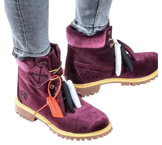 Alternative view of Giày Timberland Off-White x Wmns 6 Inch Premium 'Bordeaux'