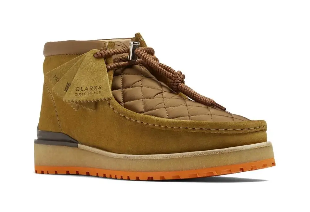 Giày Clarks x Moncler Monwallabee 'Oak Yellow' 261-71478 - Ảnh 6