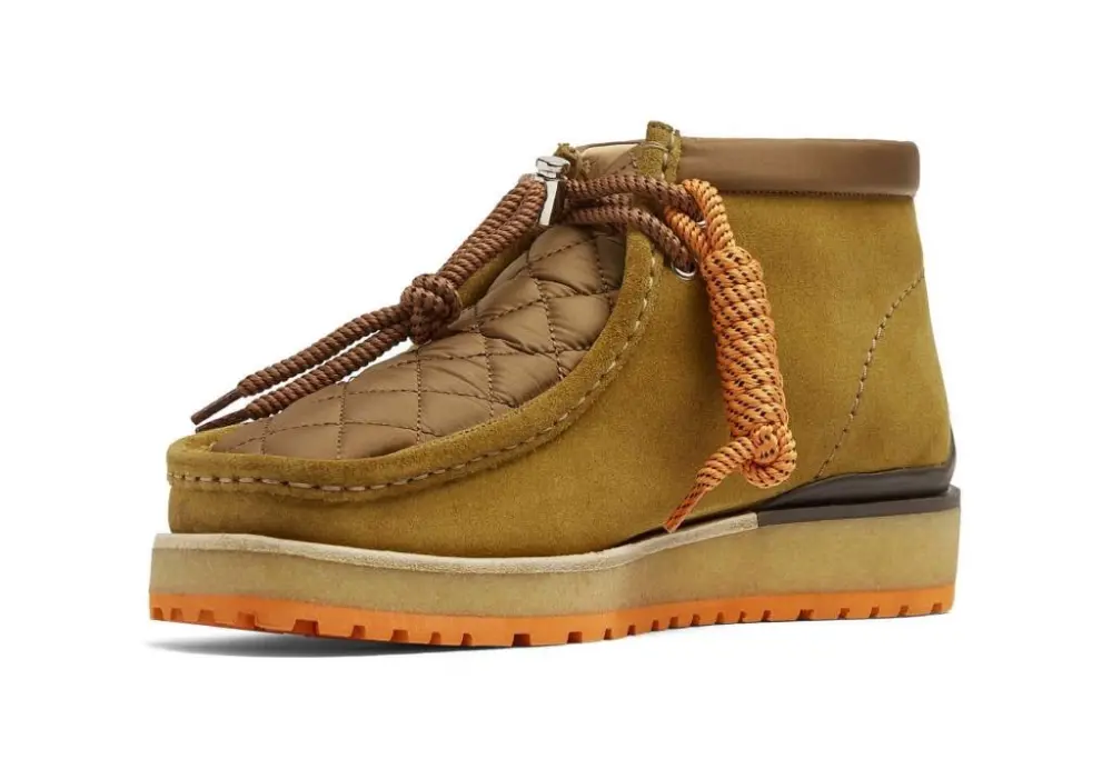 Giày Clarks x Moncler Monwallabee 'Oak Yellow' 261-71478 - Ảnh 5