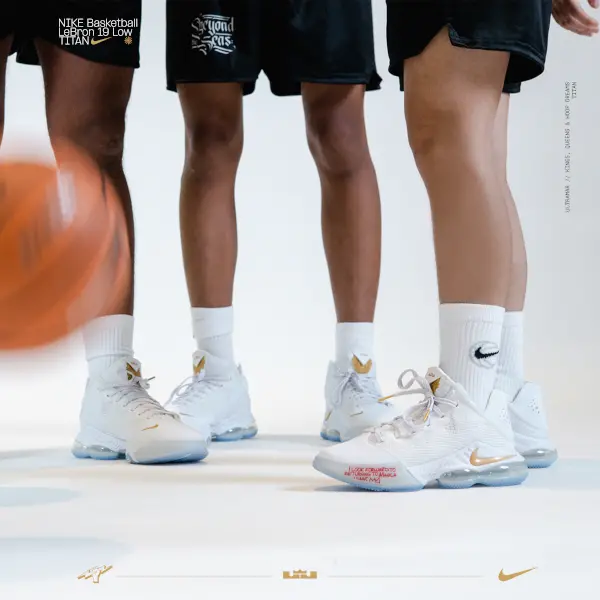 Giày Nike LeBron 19 Low Titan Beyond The Seas 'White' DV3334-100 - Ảnh 4