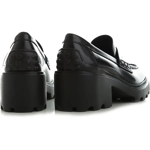 Giày Tod’s Heeled Leather Penny Loafers XXW08D0EW80SHAB999 - Ảnh 3