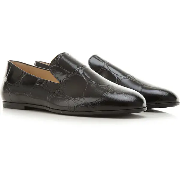 Giày Tod’s Woman Black Loafers In Leather XXW35B0EC71XLX38B999 - Ảnh 4