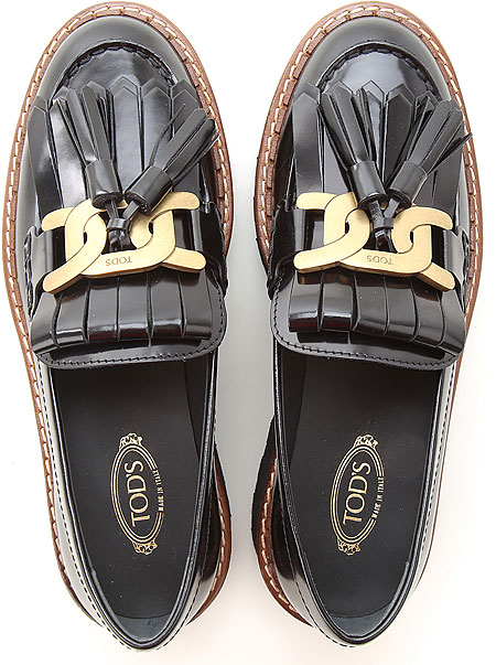 Giày Tod’s KATE LOAFERS IN BLACK XXW80C0DF40SHAB999 - Ảnh 4