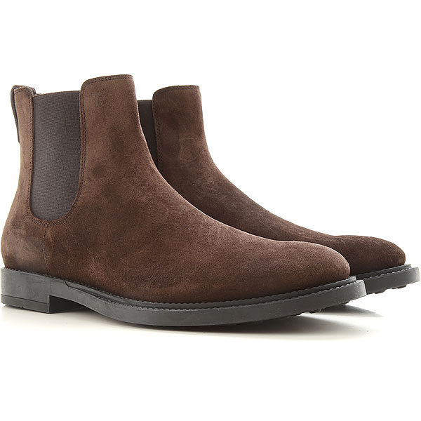 Giày Tod’s Suede Chelse Boots in Brown XXM62C00P20RE0S800 - Ảnh 4