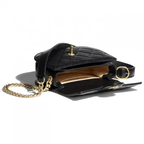 Túi Chanel Mini Messenger Bag Calfskin 'Black' AS2484-B05522-94305 - Ảnh 4