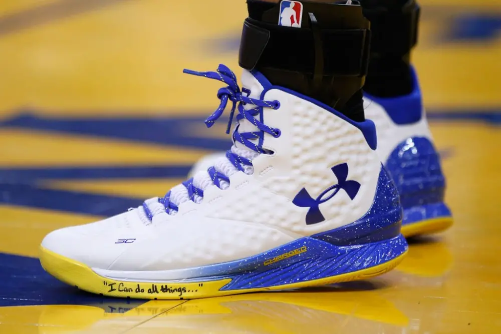 Alternative view of Giày Under Armour Curry 1 'Dub Nation' 2021 3024397-100