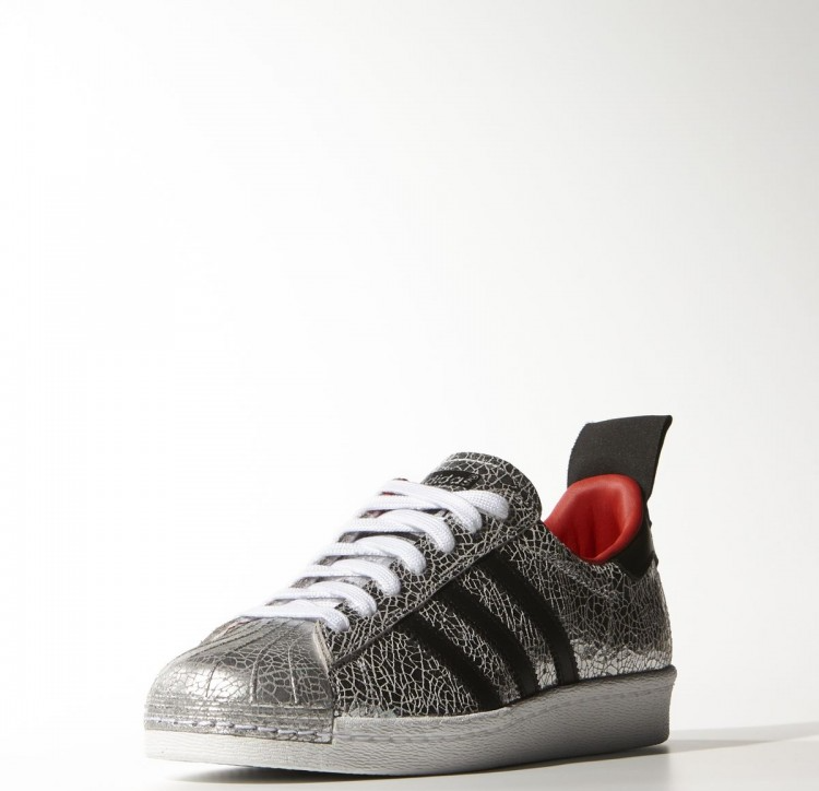 Giày Adidas Wmns x Topshop Superstar 80s Silver S77437 - Ảnh 3
