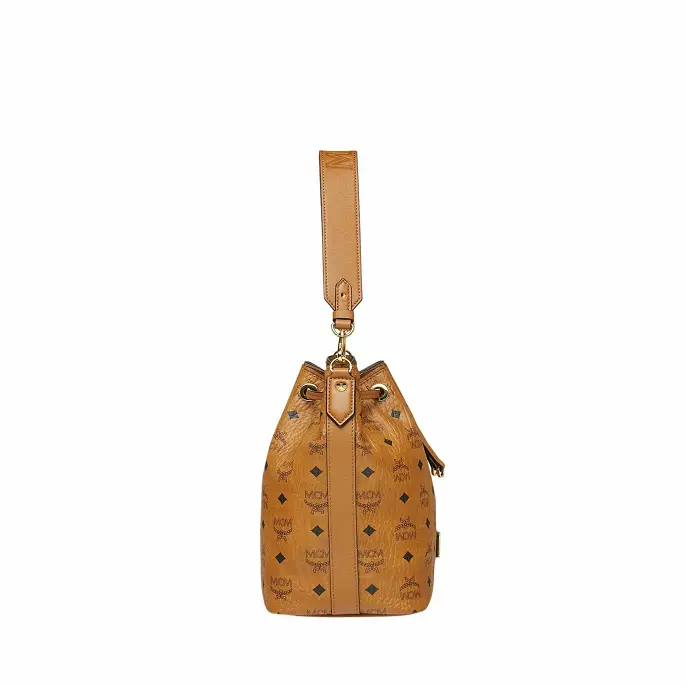 Túi MCM Small Drawstring Handbag MWD9SSE71CO001 - Ảnh 3