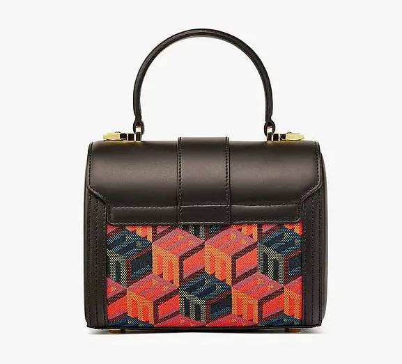 Túi MCM Tracy Satchel in Cubic Monogram Jacquard MWECSCK01MT001 - Ảnh 3
