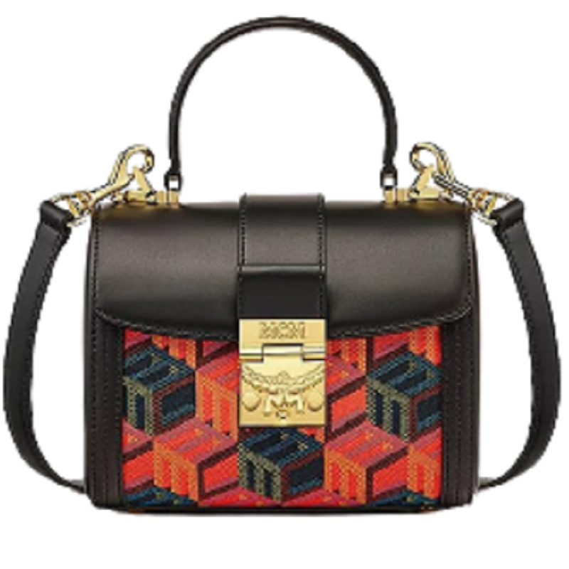 Túi MCM Tracy Satchel in Cubic Monogram Jacquard MWECSCK01MT001