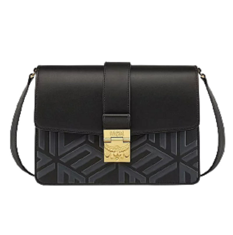 Túi MCM Tracy Shoulder Bag in Cubic Logo Leather MWSCSXT03BK001