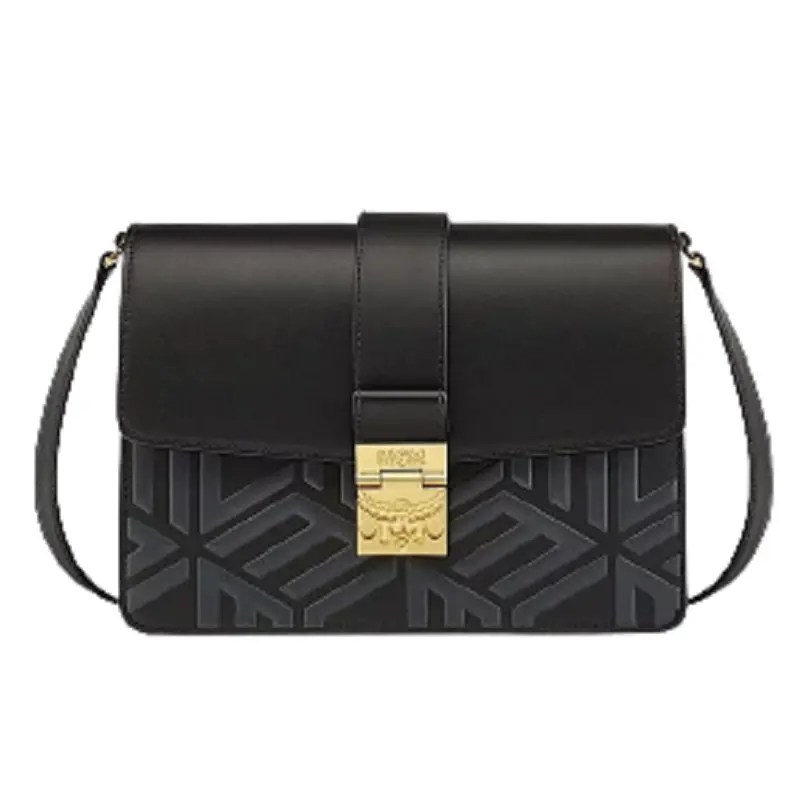 Túi MCM Tracy Shoulder Bag in Cubic Logo Leather MWSCSXT03BK001