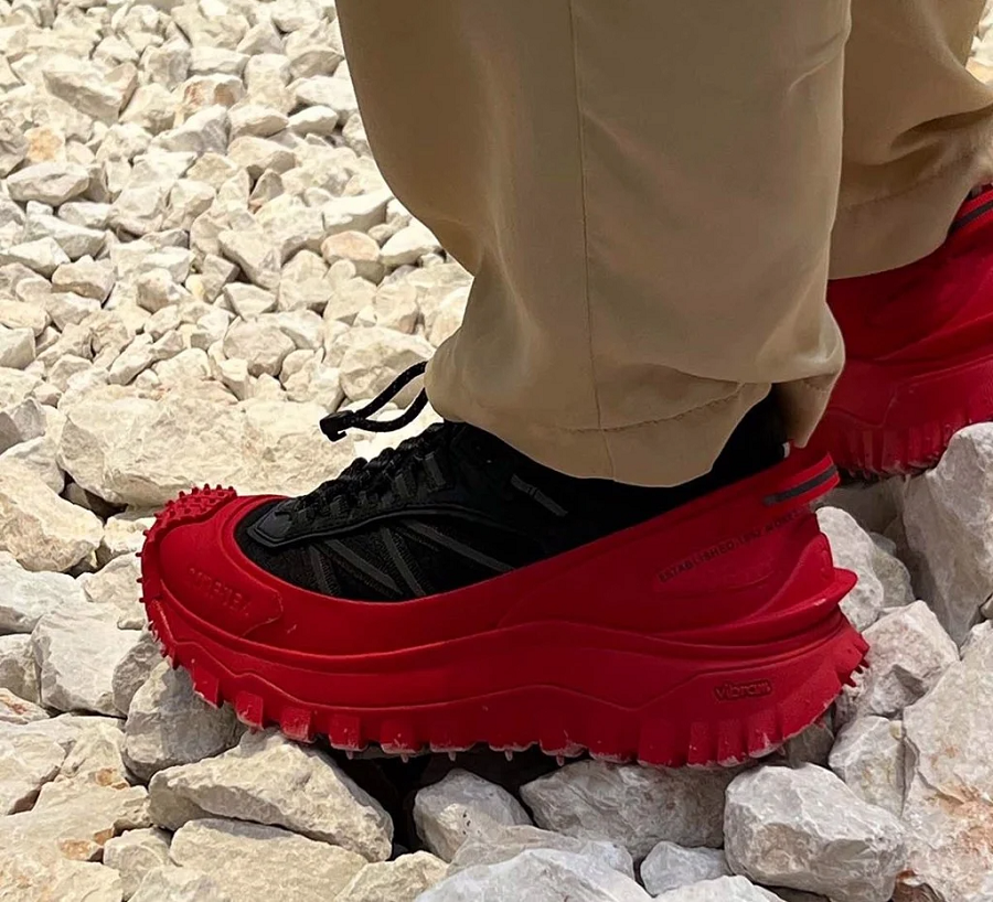 Giày Moncler Trailgrip GTX Low Trainers 'Black Red' H209B4M00120M2058P49 - Ảnh 4