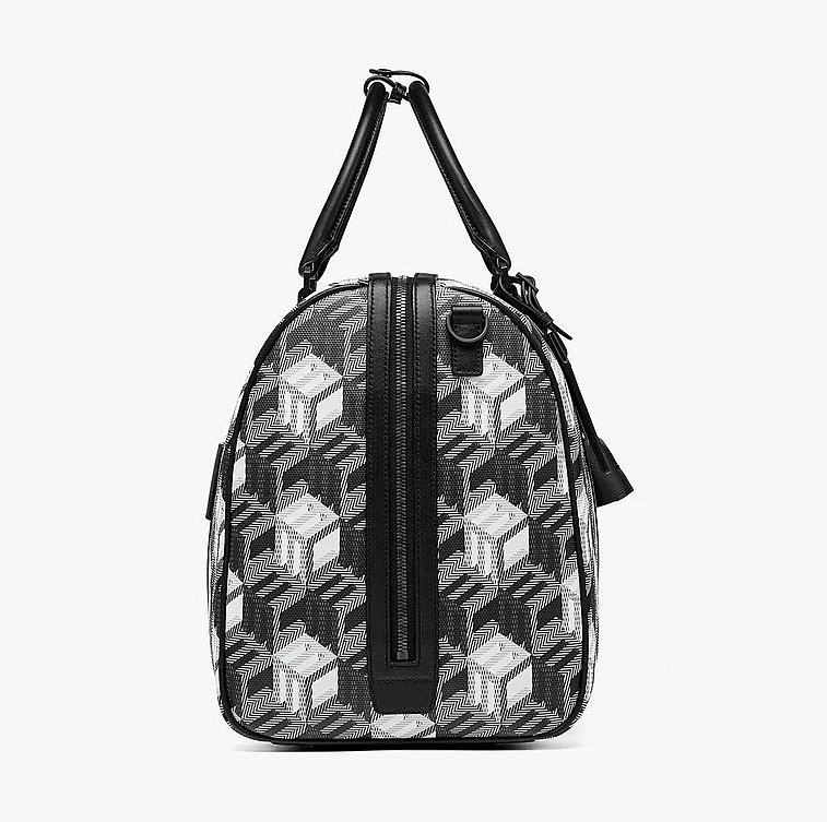 Túi MCM Traveler Weekender Bag in Cubic Monogram 'Canvas' MMVBACK03BW001 - Ảnh 3