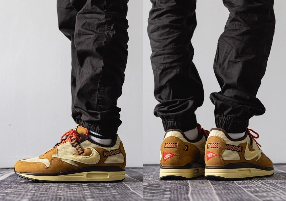 Giày Nike x Travis Scott Air Max 1 Cactus 'Wheat' DO9392-701 - Ảnh 5