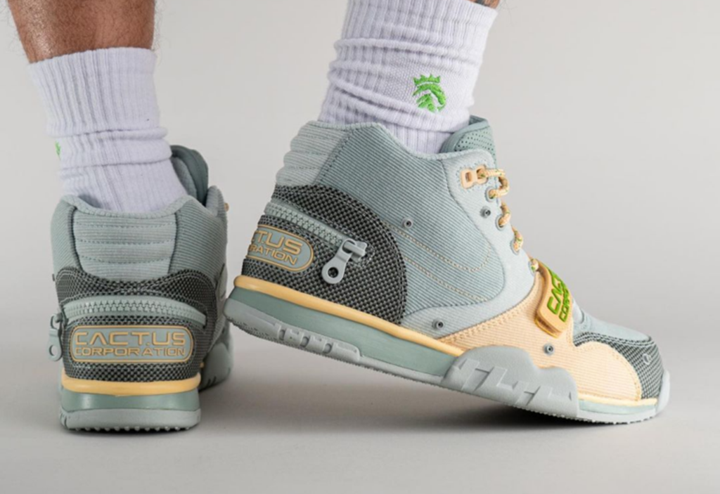 Giày Nike Travis Scott x Air Trainer 1 SP ‘Grey Haze’ DR7515-001 - Ảnh 4