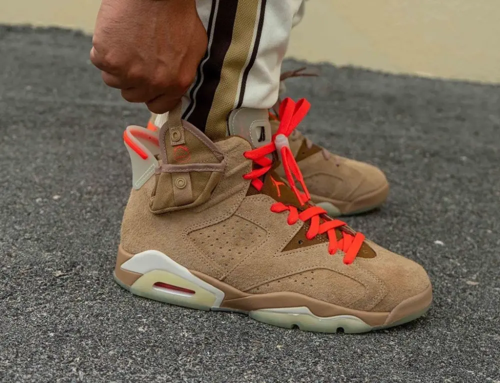 Alternative view of Giày Nike Travis Scott x Air Jordan 6 Retro 'British Khaki' DH0690-200