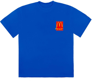 Áo Travis Scott x McDonald's Action Figure Series III Tee Blue