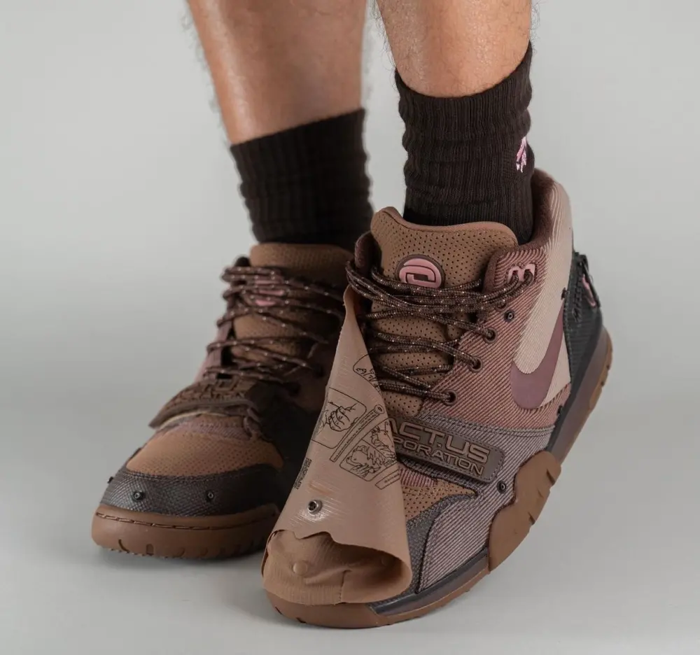 Giày Nike Air Trainer 1 Travis Scott 'Wheat' DR7515-200 - Ảnh 4