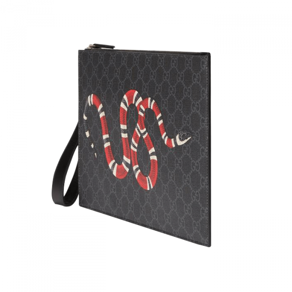 Túi Gucci Bestiary Pouch With Kingsnake 473904 GZN1N 1058 - Ảnh 3